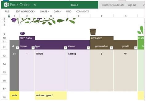 Free Garden Planner Excel Template