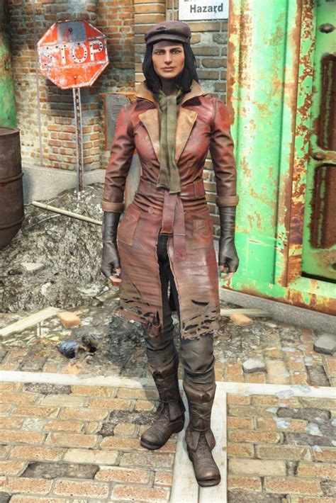 Red Leather Trench Coat Fallout Wiki Fandom