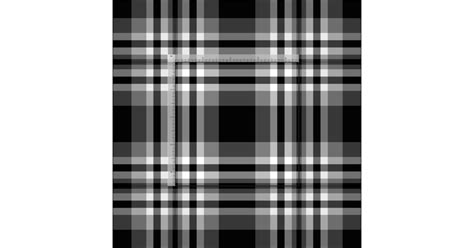 Black Plaid Fabric Zazzle