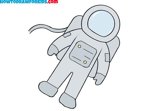 How To Draw An Astronaut Easy Drawing Tutorial For Kids