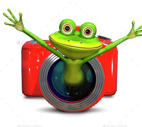 Frog In The Camera By Brux Graphicriver