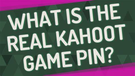 Kahoot Game Pin To Answers Do You Kahoot Fun And