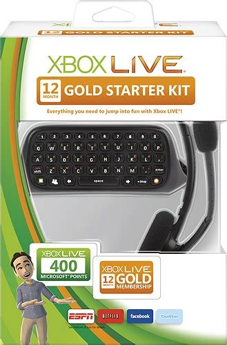 Best Buy Microsoft Xbox Live Gold 12 Month Starter Kit Cxc 00008