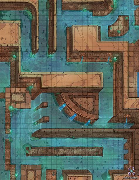 Sewers Battle Map For Dnd By Hassly On Deviantart