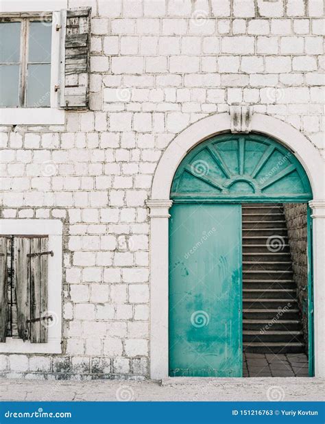 Historic Building Architecture Texture Old Arch Terrace Stock Image