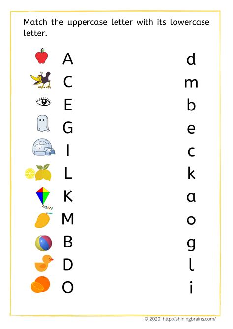 Kinder Alphabet Worksheet
