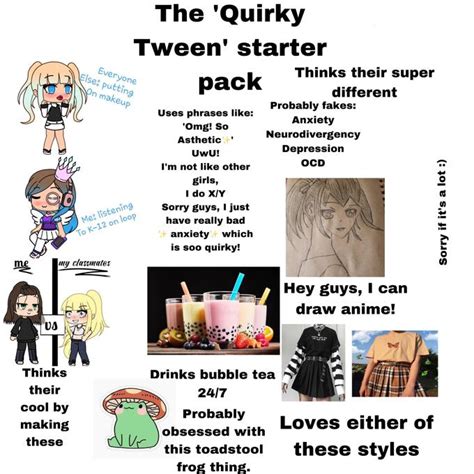 The ‘quirky Tween Starter Pack Rstarterpacks Starter Packs Know Your Meme