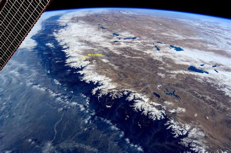 Three Views Of Mt Everest And Himalayas From Orbit Spaceref