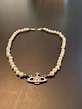 Vivienne Westwood Pearl Necklace Silver - Etsy