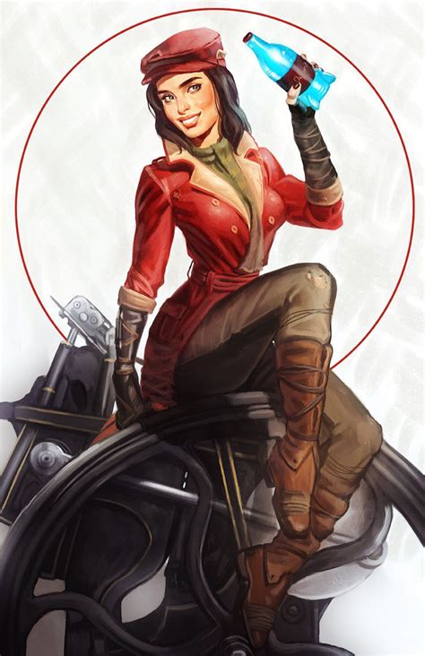 Fallout 4 Piper Wright Nuka Cola Pinup Art Print 11x17 Inch Etsy