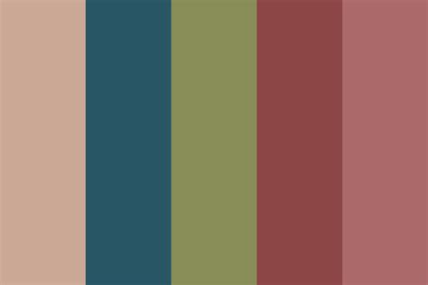Aesthetic Muted Warm Tones Color Palette