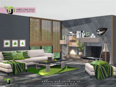Amber Living Room By Nynaevedesign At Tsr Sims 4 Updates