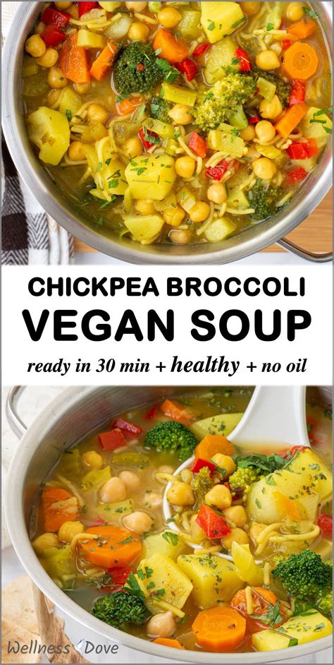 Hearty Fresh Broccoli Chickpea Soup Whole Foods Vegan Artofit
