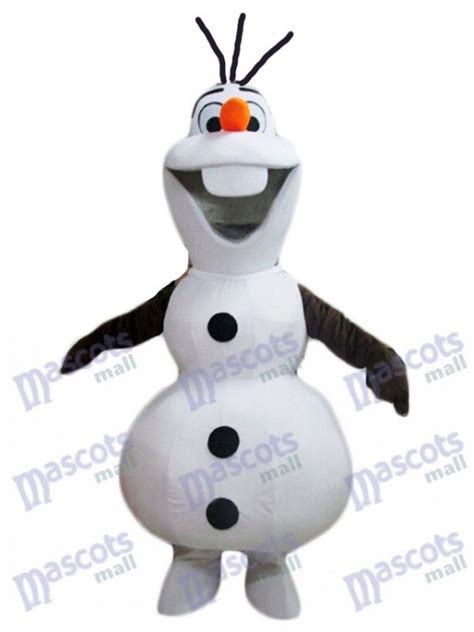Frozen Olaf Snowman Mascot Costume Cartoon Character Halloween