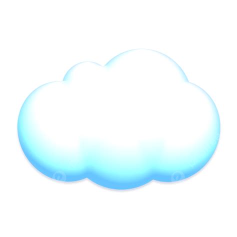 Nube De Dibujos Animados Lindo Azul Y Blanco Cielo Png Nube Nube De