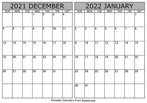 Download Calendar 2022 January  All In Here
