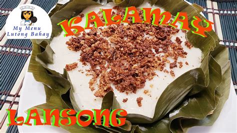 Kalamay Lansong Pinoy Kakanin Kalamay Recipe Steam Rice Cake