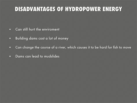 Hydropower Energy Advantages And Disadvantages 10