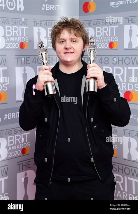 Lewis Capaldi With The Brit Award For British Album Of The Year And The