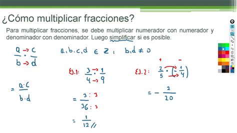 Lección 07 Multiplicación Y División De Números Racionales Youtube
