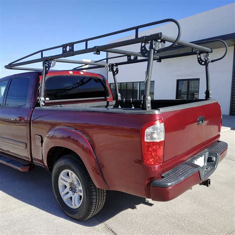 Ecotric Universal Adjustable 138×60 Steel Truck Ladder Rack Cargo