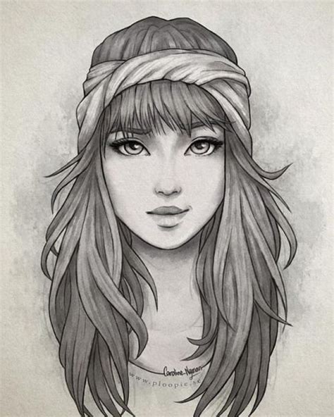 Image Result For Drawn Faces Pencil Sketches Of Girls Girl Drawing