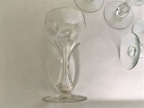 A Rare Set Of 8 Hollow Stem Wine Glasses 573885 Uk