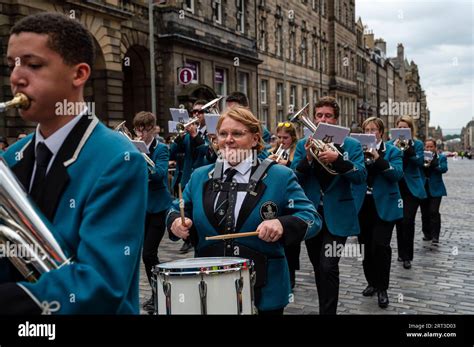 St Ronans Silver Band Take Part In The Annual Riding Of The Marches