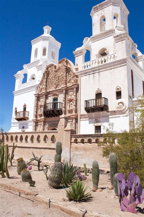 San Javier Del Bac Mission Tucson Arizona Foto De Archivo Imagen De