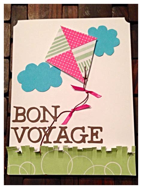 Bon Voyage Kite Going Away Card Manualidades Tarjetas Regalos