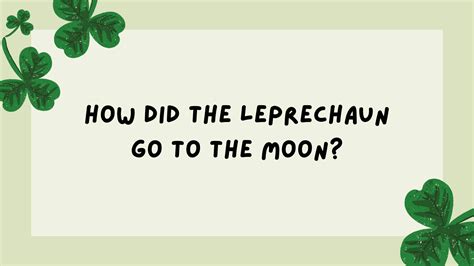 Leprechaun Approved St Patrick S Day Jokes