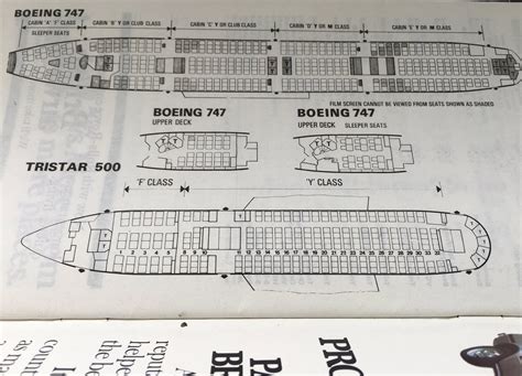 British Airways Boeing 747 Seat Map