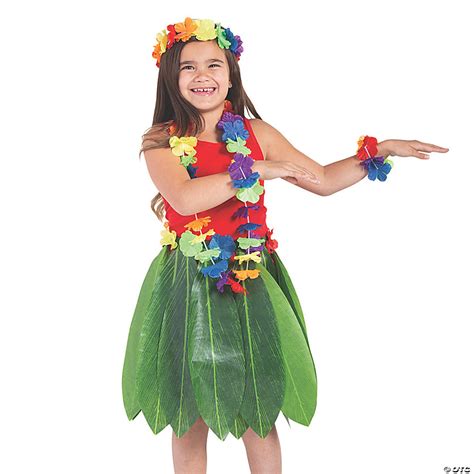 Fancy Dress And Period Costume Hawaiian Dance Costume Kids Hula Skirt
