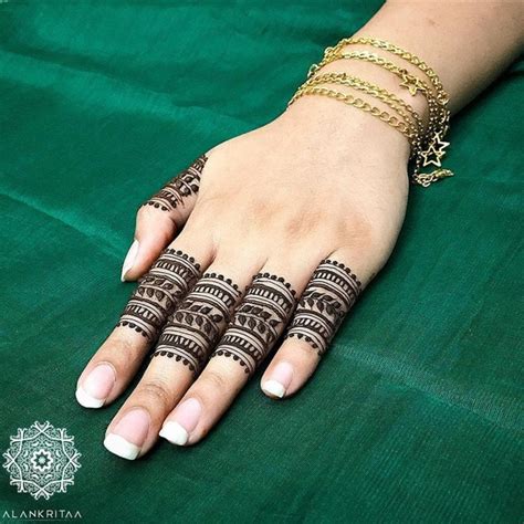 11 Gorgeous Finger Mehndi Designs For The Bride And Her