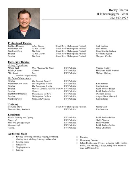 Resume Format Sample Cv Resume Templates Examples