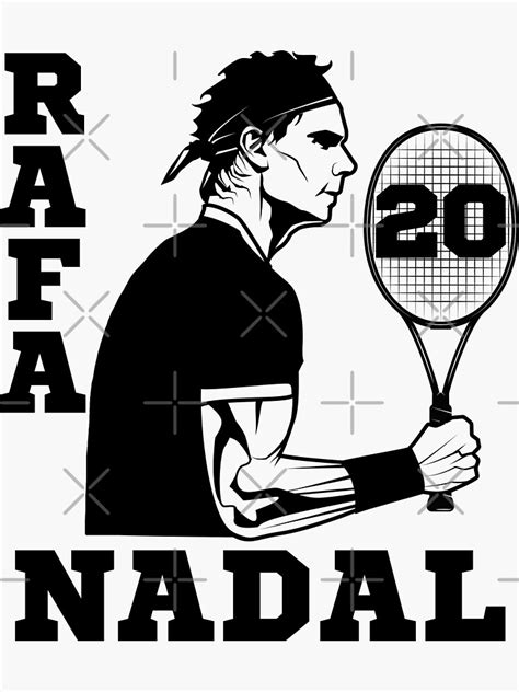 Rafa Nadal Sticker For Sale By Allwellia Redbubble