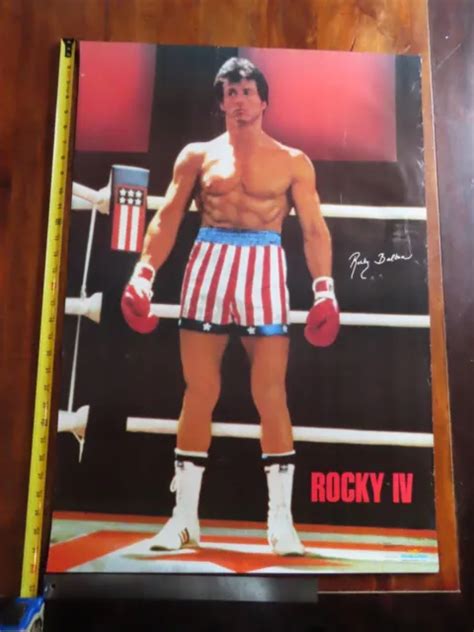 Rare Sylvester Stallone Rocky Iv 4 Starmakers Vintage Original Poster