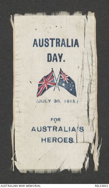 For Australias Heroes The Other ‘australia Day 30 July 1915