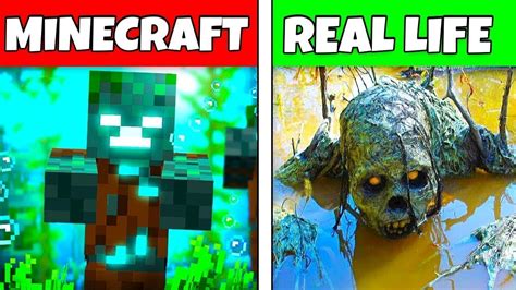 Minecraft Mobs In Real Life Minecraft Mobs In Real Youtube