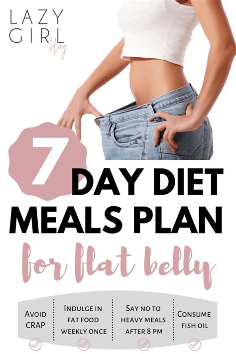 Lazy Girlflat Belly 7 Days Diet Plan