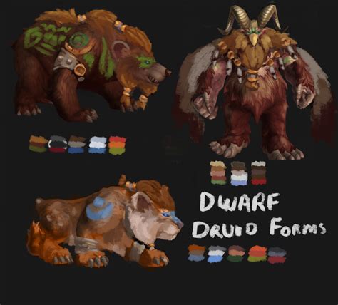 Artstation Fanart World Of Warcraft Dwarf Druid Designs