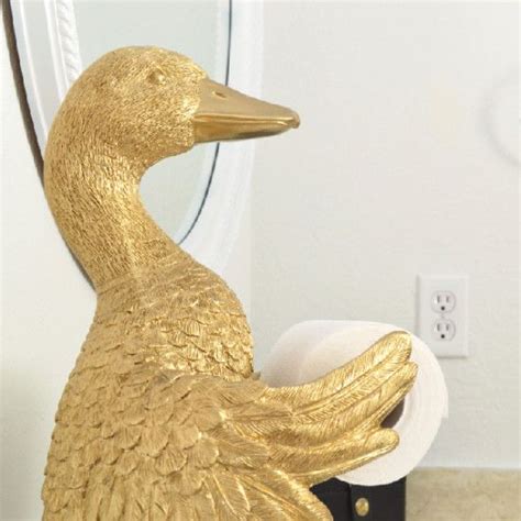 Golden Goose Toilet Paper Holder Featuring Cottonelle Tp Toilet Paper