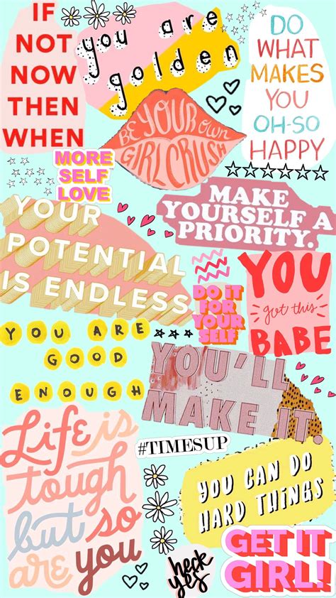 63 Aesthetic Wallpaper Quotes Happy Wallpaper Quotes Words Collage