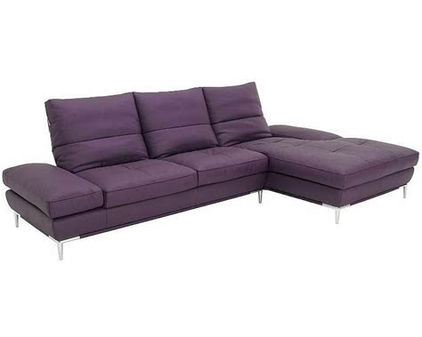 Purple Modern Leather Sectional Sofa Set 44l1307pp