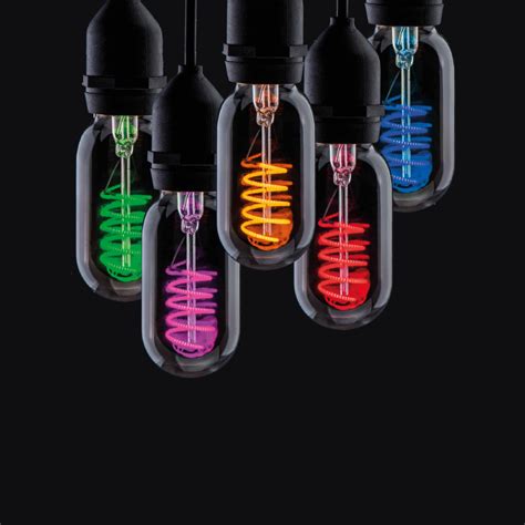 Funky Filament Led Bulb T45 E27 Coloured Gravel Hill Lighting