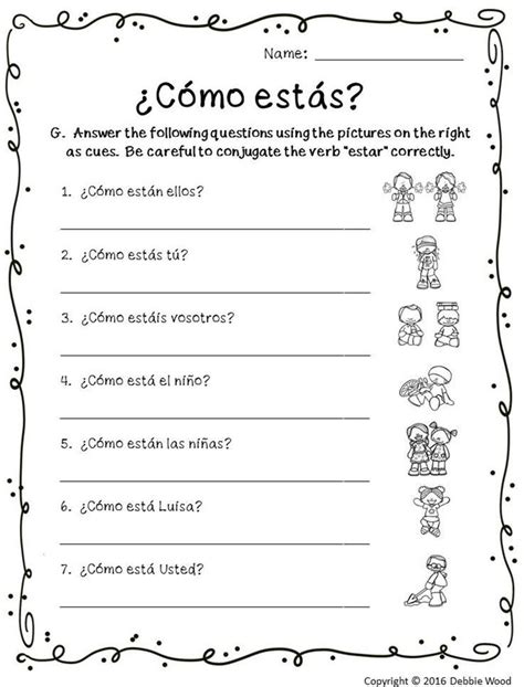 Spanish To English Worksheets