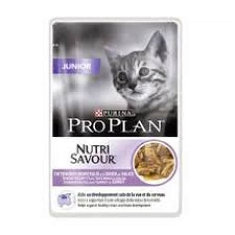 He loves it, and there have been no vet issues for any of the flavors. Purina Pro Plan Nutrisavour Junior Wet Cat Food With ...