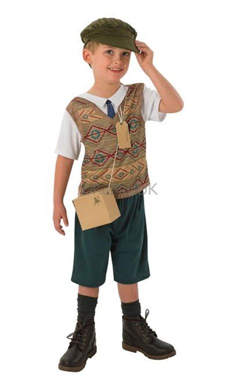 Boys Evacuee Fancy Dress Costume 1930s And 1940s Costumes Mega