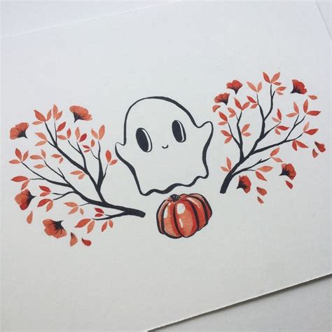 Shughesillustration “inktober Day 12 ” Cute Halloween Drawings