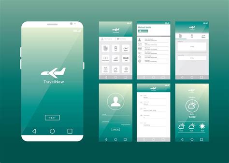 Choose from the best travel apps for android. Mobile App Gui Online Travel Agent Vector - Download Free ...